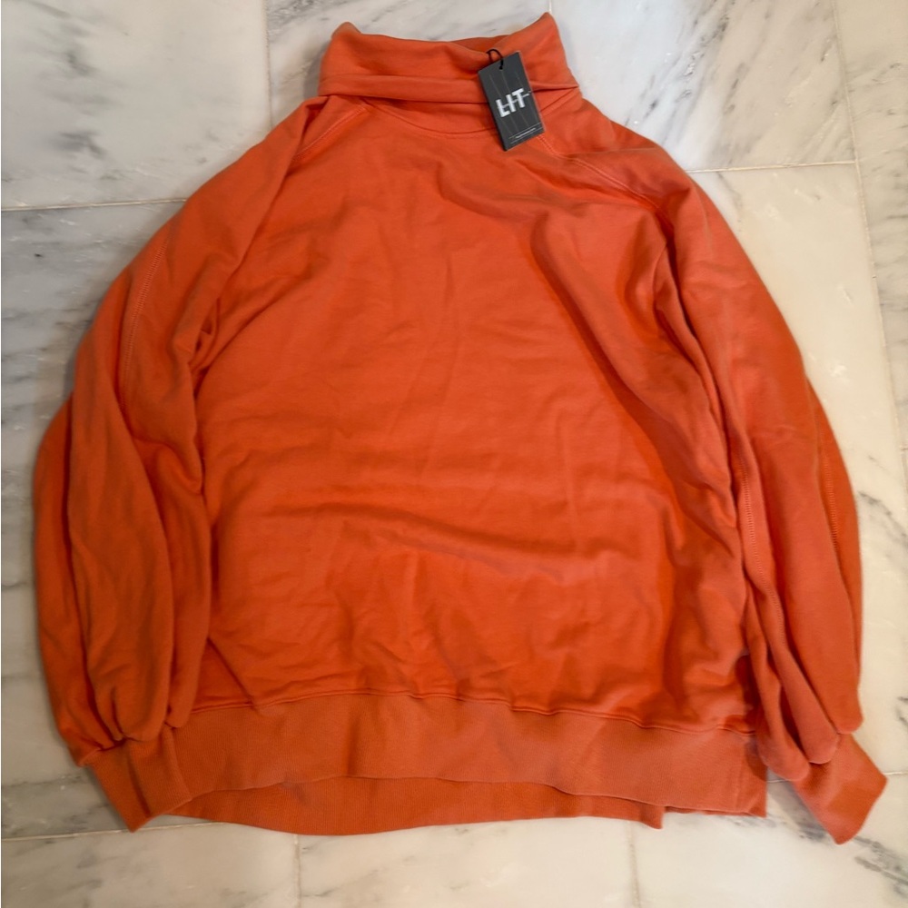 LIT Active Whisper Oversized Turtleneck Sweatshirt